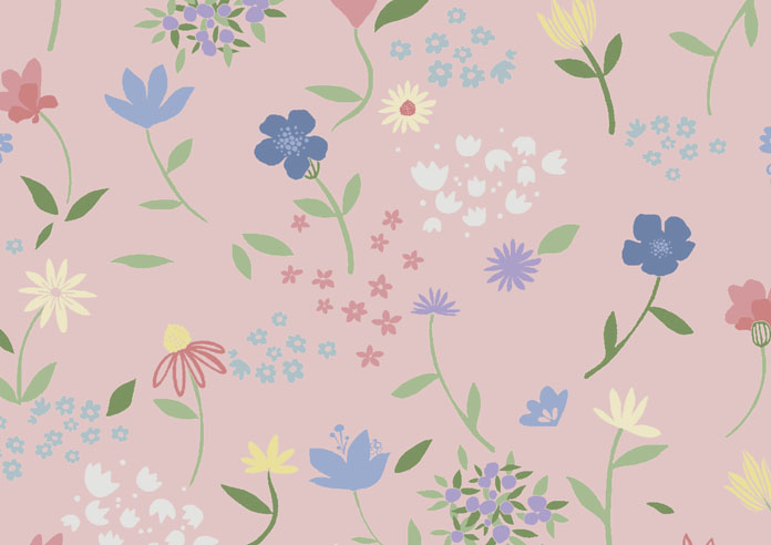 Cottage Garden, Petal Pink - Roller Blind - Image 6